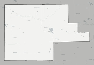 Fulton County IN county basemap context