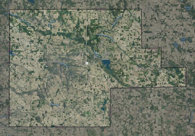 Fulton County IN USGS imagery and topo map