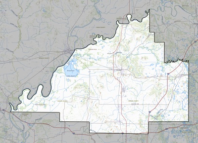 Gibson County IN USGS topo map