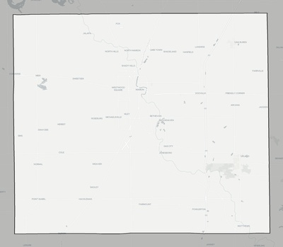 Grant County IN county basemap context