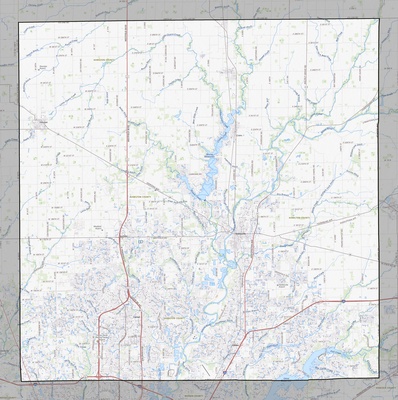 Hamilton County IN USGS topo map