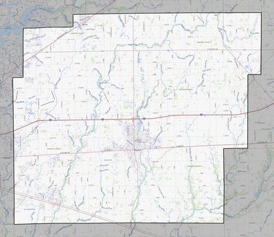 Hancock County IN USGS topo map
