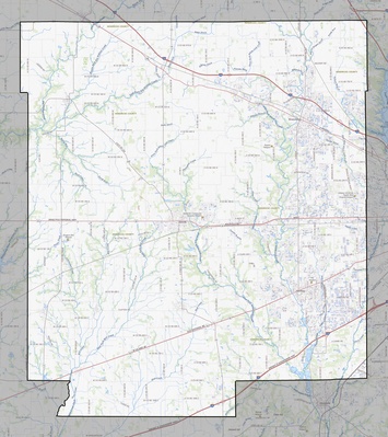 Hendricks County IN USGS topo map