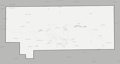 Howard County IN county basemap context