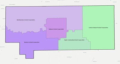 Howard County IN school district boundaries map