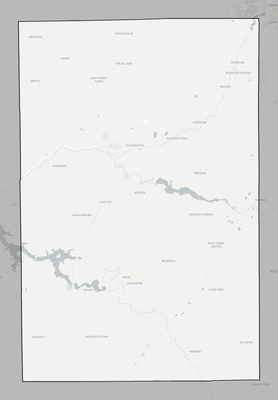 Huntington County IN county basemap context