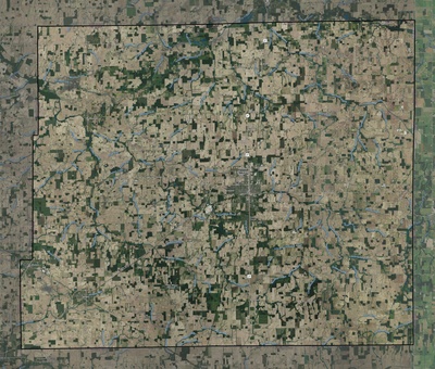 Jay County IN USGS imagery and topo map