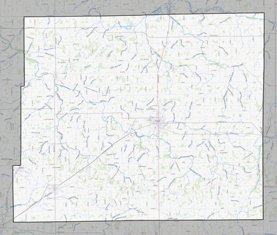 Jay County IN USGS topo map