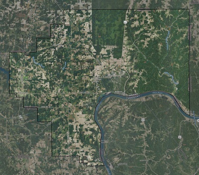 Jefferson County IN USGS imagery and topo map