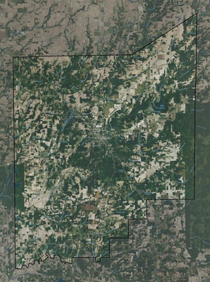 Jennings County IN USGS imagery and topo map