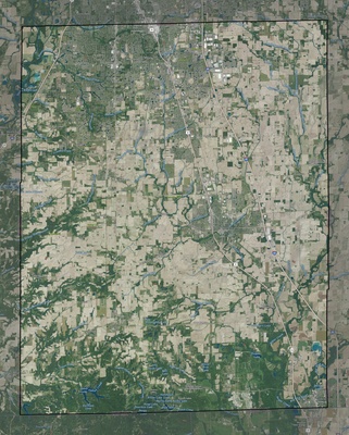 Johnson County IN USGS imagery and topo map