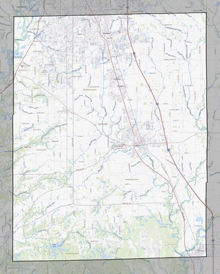 Johnson County IN USGS topo map