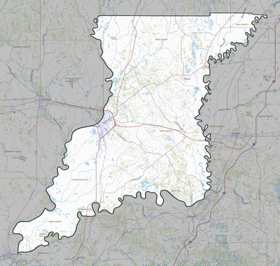 Knox County IN USGS topo map