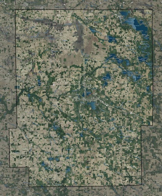 Kosciusko County IN USGS imagery and topo map