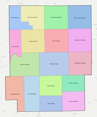 Kosciusko County IN subdivision map preview
