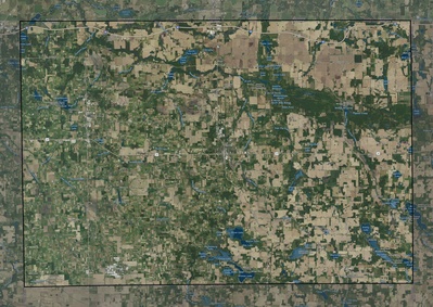LaGrange County IN USGS imagery and topo map