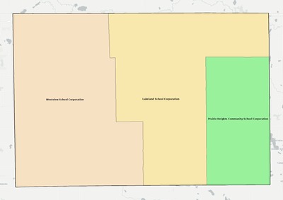 LaGrange County IN school district boundaries map