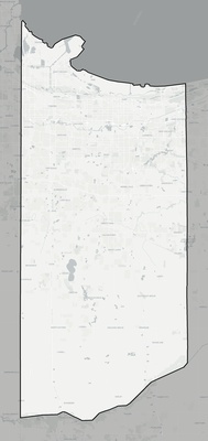 Lake County IN county basemap context