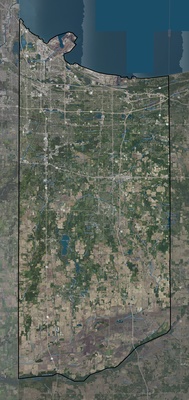 Lake County IN USGS imagery and topo map