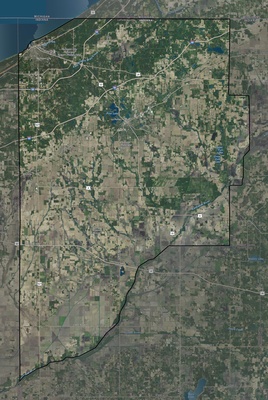 LaPorte County IN USGS imagery and topo map