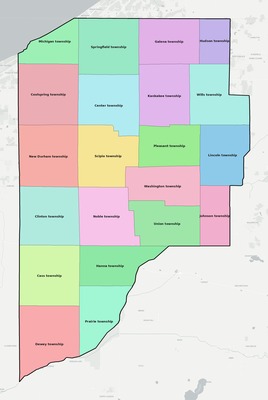 LaPorte County IN subdivision map preview