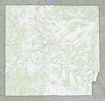 Lawrence County IN USGS topo map