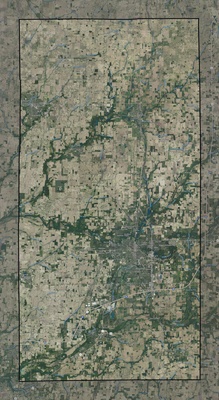 Madison County IN USGS imagery and topo map
