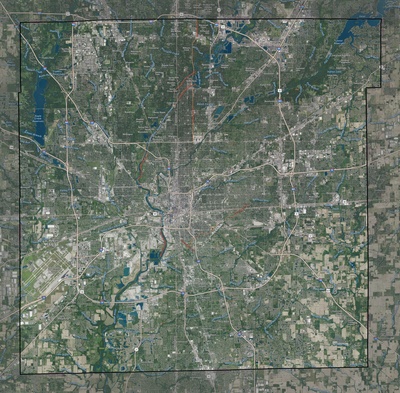 Marion County IN USGS imagery and topo map