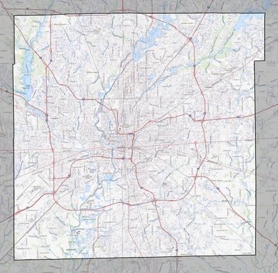 Marion County IN USGS topo map