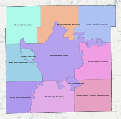 Marion County IN school district boundaries map