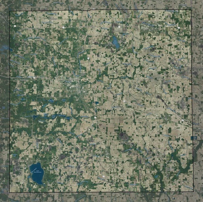 Marshall County IN USGS imagery and topo map