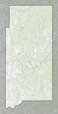 Martin County IN USGS topo map