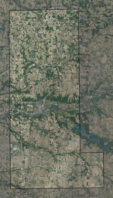 Miami County IN USGS imagery and topo map