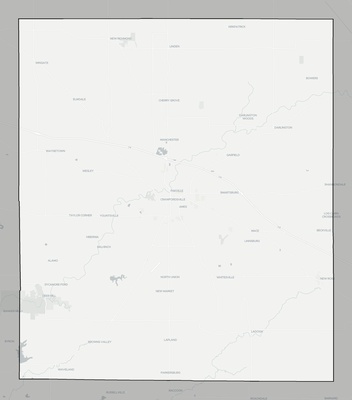 Montgomery County IN county basemap context