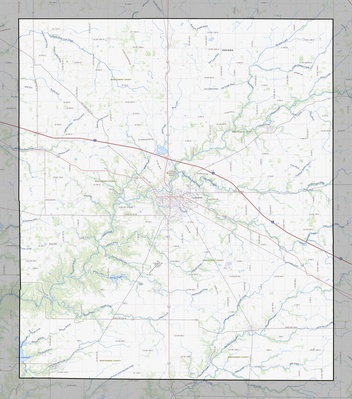 Montgomery County IN USGS topo map