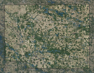 Noble County IN USGS imagery and topo map