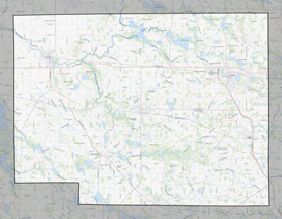 Noble County IN USGS topo map