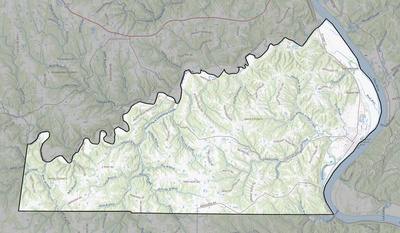 Ohio County IN USGS topo map