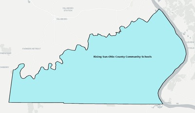 Ohio County IN school district boundaries map