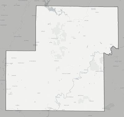Owen County IN county basemap context