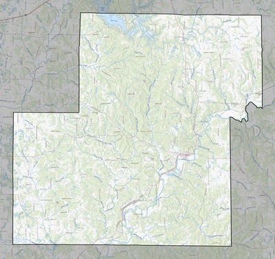 Owen County IN USGS topo map