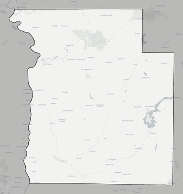 Parke County IN county basemap context