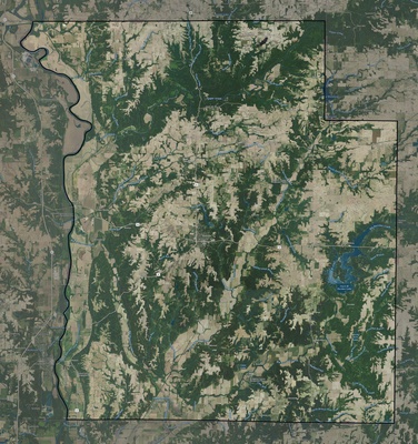 Parke County IN USGS imagery and topo map