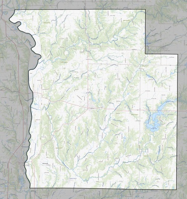 Parke County IN USGS topo map