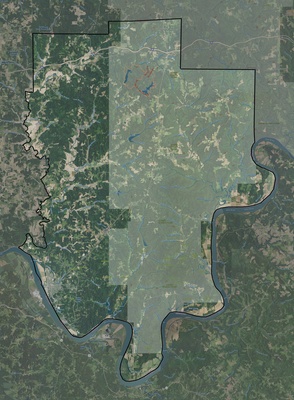 Perry County IN USGS imagery and topo map