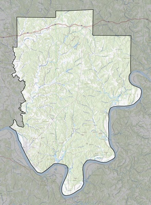Perry County IN USGS topo map