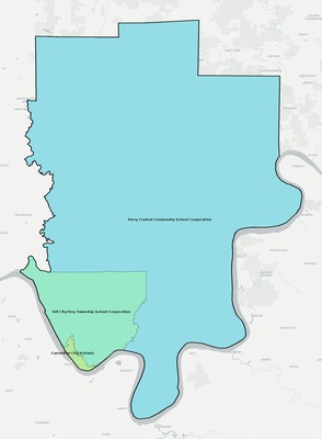 Perry County IN school district boundaries map