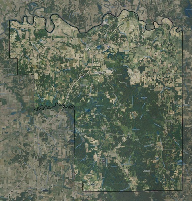 Pike County IN USGS imagery and topo map