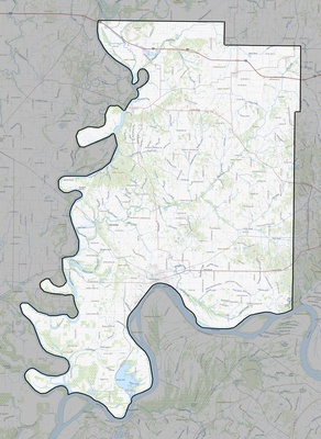 Posey County IN USGS topo map