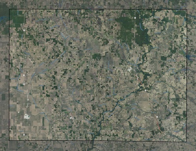 Pulaski County IN USGS imagery and topo map